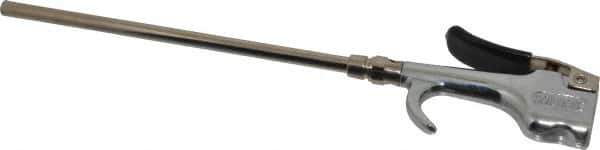 Coilhose Pneumatics - Safety Extension Tube Thumb Lever Blow Gun - 1/4 NPT, 8" Tube Length - Apex Tool & Supply