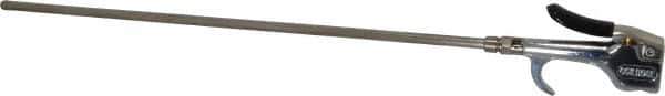 Coilhose Pneumatics - Safety Extension Tube Thumb Lever Blow Gun - 1/4 NPT, 16" Tube Length - Apex Tool & Supply