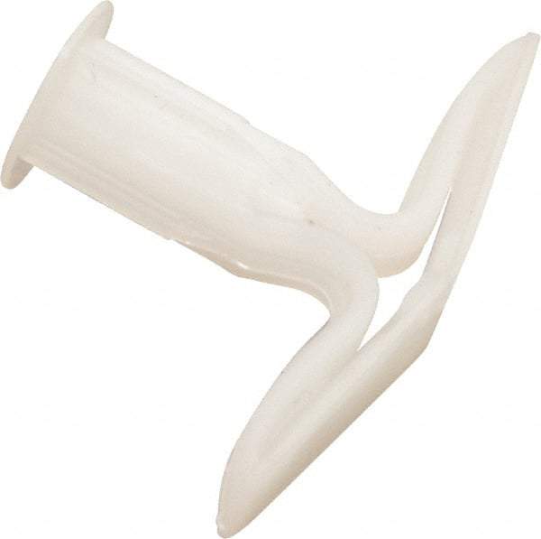 Toggler - #6 to 14 Screw, 5/16" Diam, 2" Long, 1" Thick, Plastic Toggle Drywall & Hollow Wall Anchor - 5/16" Drill, Plastic, Use in Drywall - Apex Tool & Supply