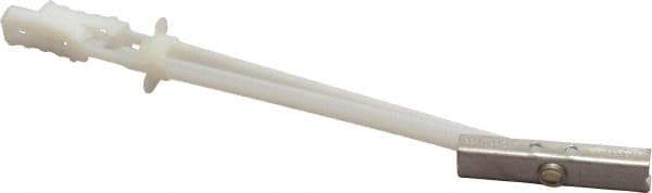 Toggler - 1/4" Screw, 6-1/4" Long, 3/8 to 3-5/8" Thick, Toggle Bolt Drywall & Hollow Wall Anchor - 1/4 - 20" Thread, 1/2" Drill, Uncoated, Stainless Steel, Grade 304, Use in Drywall - Apex Tool & Supply