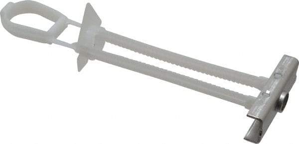 Toggler - 3/8" Screw, 6" Long, 3/8 to 2-1/2" Thick, Toggle Bolt Drywall & Hollow Wall Anchor - 3/8 - 16" Thread, 3/4" Drill, Uncoated, Stainless Steel, Grade 304, Use in Drywall - Apex Tool & Supply