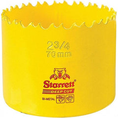 Starrett - 2-3/4" Diam, 2" Cutting Depth, Hole Saw - High Speed Steel Saw, Toothed Edge - Apex Tool & Supply