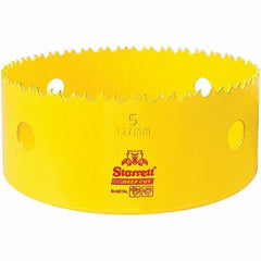 Starrett - 5" Diam, 2" Cutting Depth, Hole Saw - High Speed Steel Saw, Toothed Edge - Apex Tool & Supply