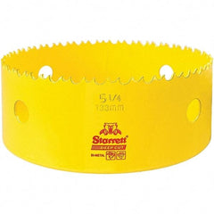 Starrett - 5-1/4" Diam, 2" Cutting Depth, Hole Saw - High Speed Steel Saw, Toothed Edge - Apex Tool & Supply