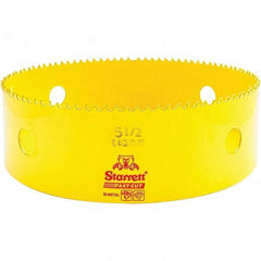 Starrett - 5-1/2" Diam, 1-5/8" Cutting Depth, Hole Saw - High Speed Steel Saw, Toothed Edge - Apex Tool & Supply