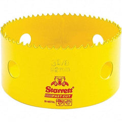Starrett - 3-5/8" Diam, 1-5/8" Cutting Depth, Hole Saw - High Speed Steel Saw, Toothed Edge - Apex Tool & Supply