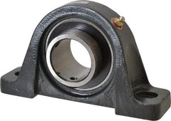 Browning - 1-15/16" ID, 8" OAL x 4-9/16" OAH Pillow Block Air Handling - 5,216 Lb Static Cap, 7,889 Lb Dyn Cap, 6-3/16" Btw Mnt Hole Ctrs, 2-1/4" Base-to-Ctr Ht, Cast Iron - Apex Tool & Supply