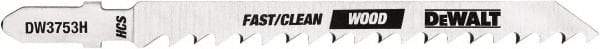 DeWALT - Jig Saw Blades Blade Material: High Carbon Steel Blade Thickness (Decimal Inch): 0.0600 - Apex Tool & Supply