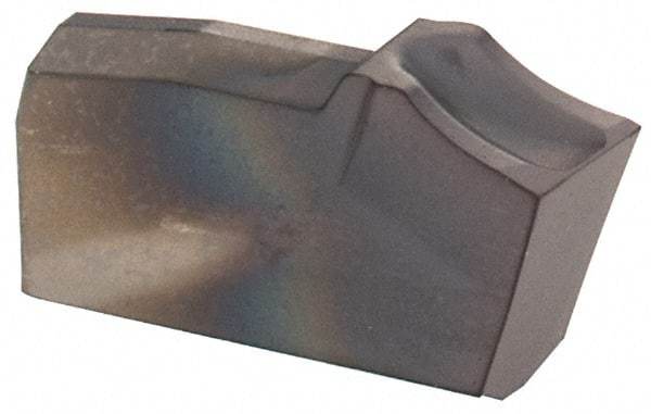 Kennametal - A2030 CM KC5025 Grade, 0.1181" Cutting Width, Carbide Cutoff Insert - 6° Left Hand Lead Angle, 0.0039" Cnr Rad, TiAlN Coated - Apex Tool & Supply