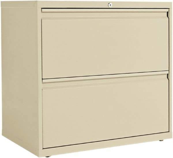 ALERA - 30" Wide x 28-3/8" High x 19-1/4" Deep, 2 Drawer Lateral File - Steel, Putty - Apex Tool & Supply