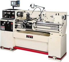 Jet - 14" Swing, 36-7/8" Between Centers, 230 Volt, Single Phase Bench Lathe - 2 hp, 70 to 1,900 RPM Spindle Speed, 2" Spindle Bore Diam, 76-13/32" OAL x 29-29/32" OAH x 59-13/16" Overall Depth - Apex Tool & Supply