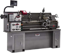 Jet - 13" Swing, 40" Between Centers, 230 Volt, Single Phase Bench Lathe - 5MT Taper, 2 hp, 70 to 2,000 RPM, 1-1/2" Bore Diam, 32" Deep x 47" High x 71" Long - Apex Tool & Supply