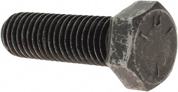 Value Collection - 5/8-11 UNC, 2" Length Under Head Hex Head Cap Screw - Fully Threaded, Grade 5 Steel, Uncoated, 15/16" Hex - Apex Tool & Supply