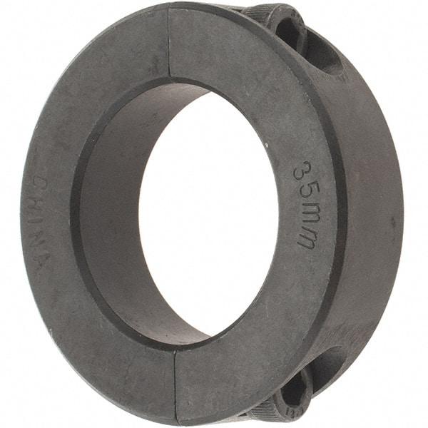 Value Collection - 35mm Bore, Steel, Two Piece Shaft Collar - 2-1/4" Outside Diam - Apex Tool & Supply