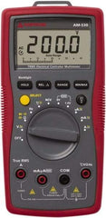 Amprobe - 4018651, CAT III, 600 VAC/VDC, Digital Average Responding Multimeter - 40 mOhm, Measures Voltage, Capacitance, Current, Frequency, Resistance, Temperature - Apex Tool & Supply