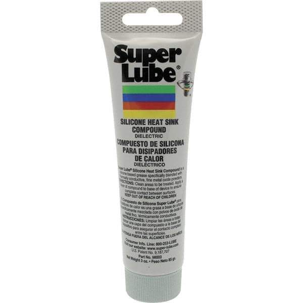 Synco Chemical - 3 oz Tube Silicone Heat-Transfer Grease - White, 450°F Max Temp, - Apex Tool & Supply