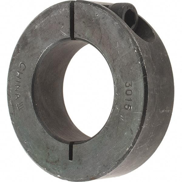 Value Collection - 30mm Bore, Steel, One Piece Clamp Collar - 2-1/8" Outside Diam - Apex Tool & Supply