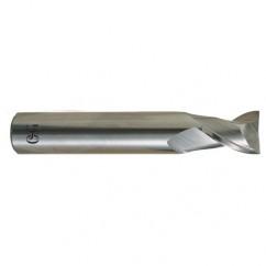 5.5mm x 6mm x 13mm x 50mm 2Fl Square Carbide End Mill - Bright - Apex Tool & Supply