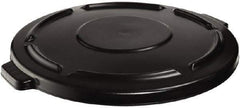 Rubbermaid - Round Lid for Use with 20 Gal Round Trash Cans - Black, Plastic, For 2620 Brute Trash Cans - Apex Tool & Supply