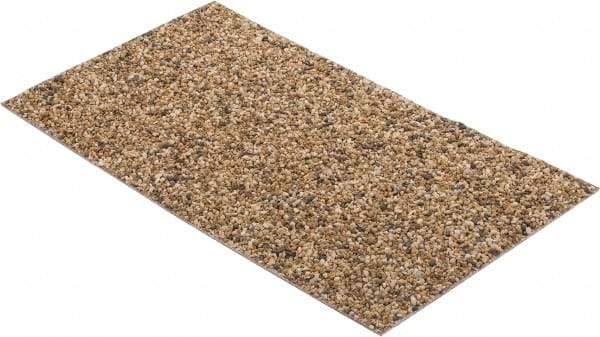 Rubbermaid - River Rock Aggregate Trash Can Panel - For 20 Gal Landmark 3966 & 3967 Containers, Natural Rock, 27-29/32" Long x 15-45/64" Wide x 3/8" High - Apex Tool & Supply