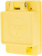 Value Collection - 480 VAC, 30 Amp, L16-30R NEMA, Ungrounded Receptacle - 3 Poles, 4 Wire, Female End, Yellow - Apex Tool & Supply