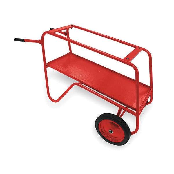 Rothenberger - 1/2" to 2" Pipe Capacity, Thread Machine Cart with Stationary Head - 30" High, 400 Lb Capacity - Apex Tool & Supply