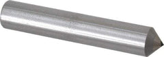 Made in USA - 1/4 Carat Cone Single Point Diamond Dresser - 2-1/2" Long x 7/16" Shank Diam, 90° Included Angle - Apex Tool & Supply