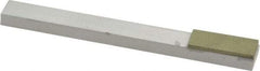 Made in USA - Fine, 1" Length of Cut, Single End Diamond Hone - 100 Grit, 3/8" Wide x 3/8" High x 4" OAL - Apex Tool & Supply