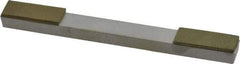 Made in USA - Very Fine, 1" Length of Cut, Double End Diamond Hone - 100 & 180 Grit, 3/8" Wide x 3/8" High x 4" OAL - Apex Tool & Supply