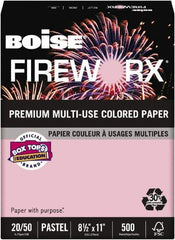 Boise - 8-1/2" x 11" Pink Colored Copy Paper - Use with Laser Printers, Copiers, Plain Paper Fax Machines, Multifunction Machines - Apex Tool & Supply