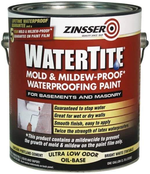Zinsser - 1 Gal Bright White Semi Gloss Finish Latex Paint - 75 Sq Ft per Gal, Interior/Exterior, <400 gL VOC Compliance - Apex Tool & Supply