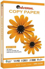 UNIVERSAL - 8-1/2" x 14" White Copy Paper - Use with Laser Printers, Copiers, Plain Paper Fax Machines - Apex Tool & Supply