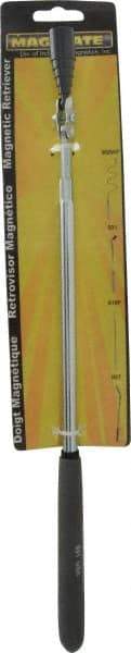 Mag-Mate - 26" Long Magnetic Retrieving Tool - 24 Lb Max Pull, 13" Collapsed Length, 1/2" Head Diam, Rare Earth - Apex Tool & Supply