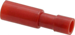 3M - 22 to 18 AWG Bullet Connector - 0.156" Bullet Diam, Red Nylon Insulation - Apex Tool & Supply