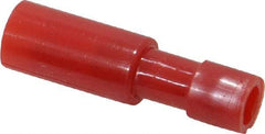 3M - 22 to 18 AWG Bullet Connector - 0.18" Bullet Diam, Red Nylon Insulation - Apex Tool & Supply