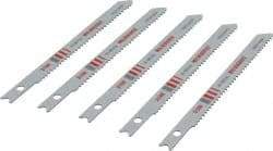 Milwaukee Tool - 3-5/8" Long, 14 Teeth per Inch, Bi-Metal Jig Saw Blade - Toothed Edge, 0.2813" Wide x 0.047" Thick, U-Shank - Apex Tool & Supply