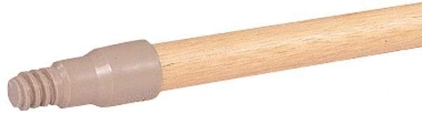 Weiler - 60 x 15/16" Wood Handle for Perma Sweep Floor Brushes - Threaded Connection, Tan - Apex Tool & Supply
