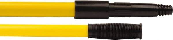 Weiler - 60 x 0.0833" Fiberglass Handle for Tapered or Threaded Holes - Threaded Connection, Yellow - Apex Tool & Supply