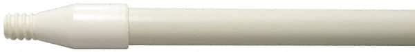 Weiler - 60 x 0.0833" Fiberglass Squeegee Handle - Threaded Connection, White - Apex Tool & Supply