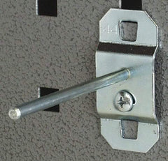 Triton - 3/16" Diam, 1-13/64" Long No Bend Single Rod Pegboard Hook - 1-3/4" Projection, Steel - Apex Tool & Supply