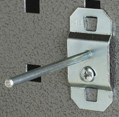 Triton - 3/16" Diam, 3" Long No Bend Single Rod Pegboard Hook - 3-1/8" Projection, Steel - Apex Tool & Supply