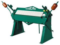 Tennsmith - 48-1/4 Inch Bending Length, Floor Machine Box and Pan Brake - 72 Inch Wide, 36 Inch Deep, 53 Inch High - Apex Tool & Supply