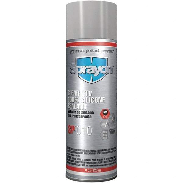Sprayon - 8 oz Automotive Gasket Sealant - 122°F Max, Clear, Comes in Aerosol Can - Apex Tool & Supply