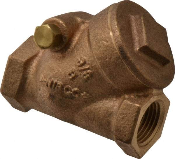 NIBCO - 3/8" Bronze Check Valve - Y-Pattern, FNPT x FNPT, 200 WOG - Apex Tool & Supply