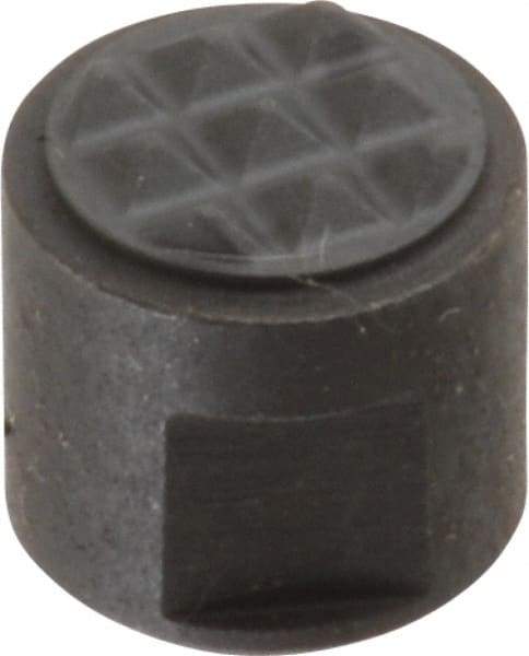 Fairlane - 10-32 Thread, 3/8" Diam, 3/8" High, Threaded, Extra Fine Tooth Grade Diamond Serration Tooth Pattern, Carbide Tipped, Round Positioning Gripper - 3/16" Flat Width, Uncoated - Apex Tool & Supply