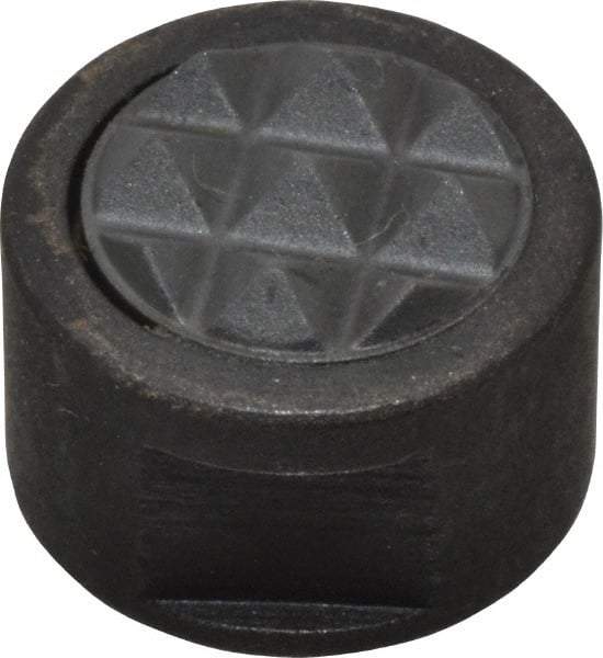 Fairlane - 10-32 Thread, 1/2" Diam, 3/8" High, Threaded, Fine Tooth Grade Diamond Serration Tooth Pattern, Carbide Tipped, Round Positioning Gripper - 3/16" Flat Width, Uncoated - Apex Tool & Supply