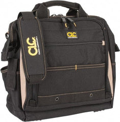 CLC - 33 Pocket Tan & Black Polyester Tool Bag - 13" Wide x 7" Deep x 13" High - Apex Tool & Supply