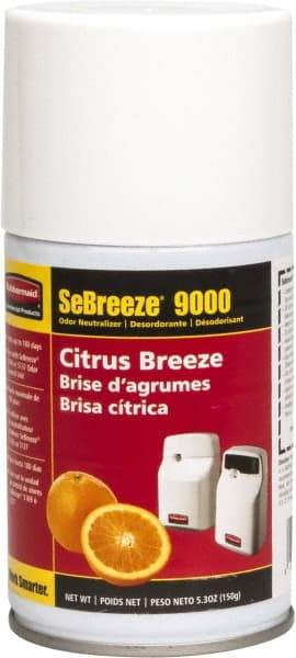 Rubbermaid - 5.3 oz Air Freshener Dispenser Aerosol Refill - Citrus, Compatible with 5137 & 5169 Units - Apex Tool & Supply