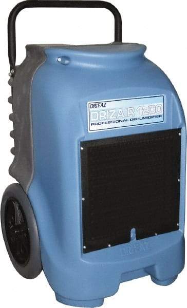 Dri-Eaz - 132 Pint Saturation Capacity, 6.4 Amp, Portable Dehumidifier - 19-1/2" Wide x 32" High x 19-1/2" Deep, 2 Pint Volume Capacity, 1 hp - Apex Tool & Supply