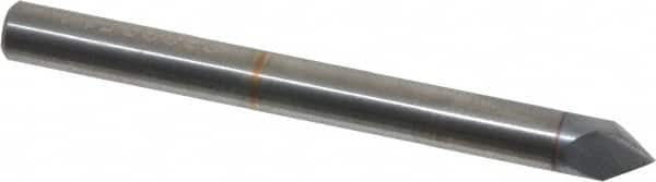 Accupro - 3/16" Diam 2 Flute Single End Solid Carbide Chamfer Mill - Apex Tool & Supply